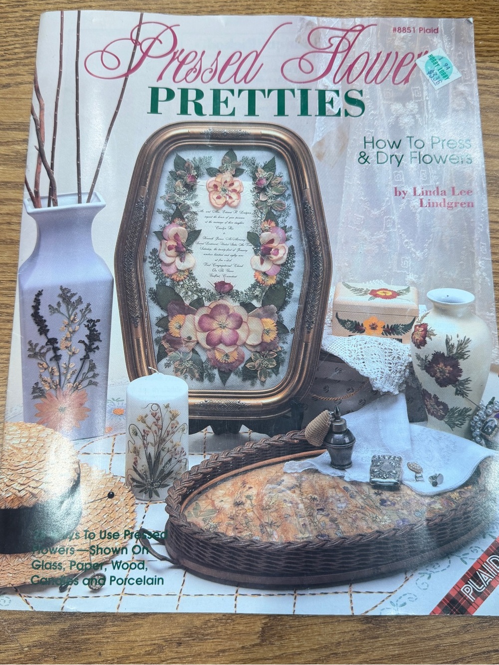 Pressed Flower Priddis How To Press Dry Flowers Linda Lee Lindgren Booklet 8851